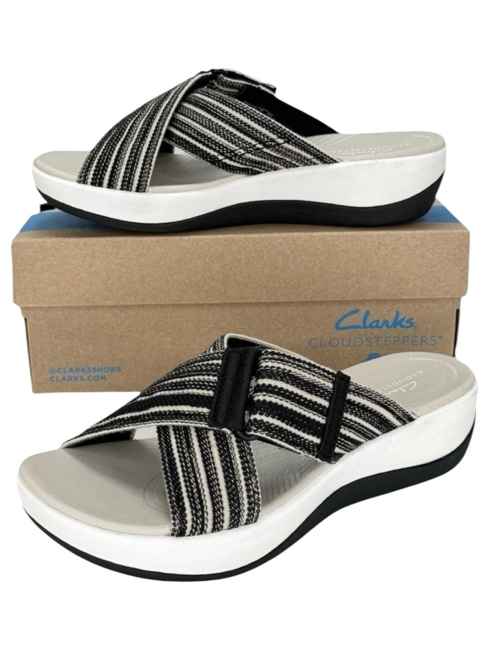 Clarks Arla Wave CushionSoft Womens Sandals Size 7M - Picture 1 of 15